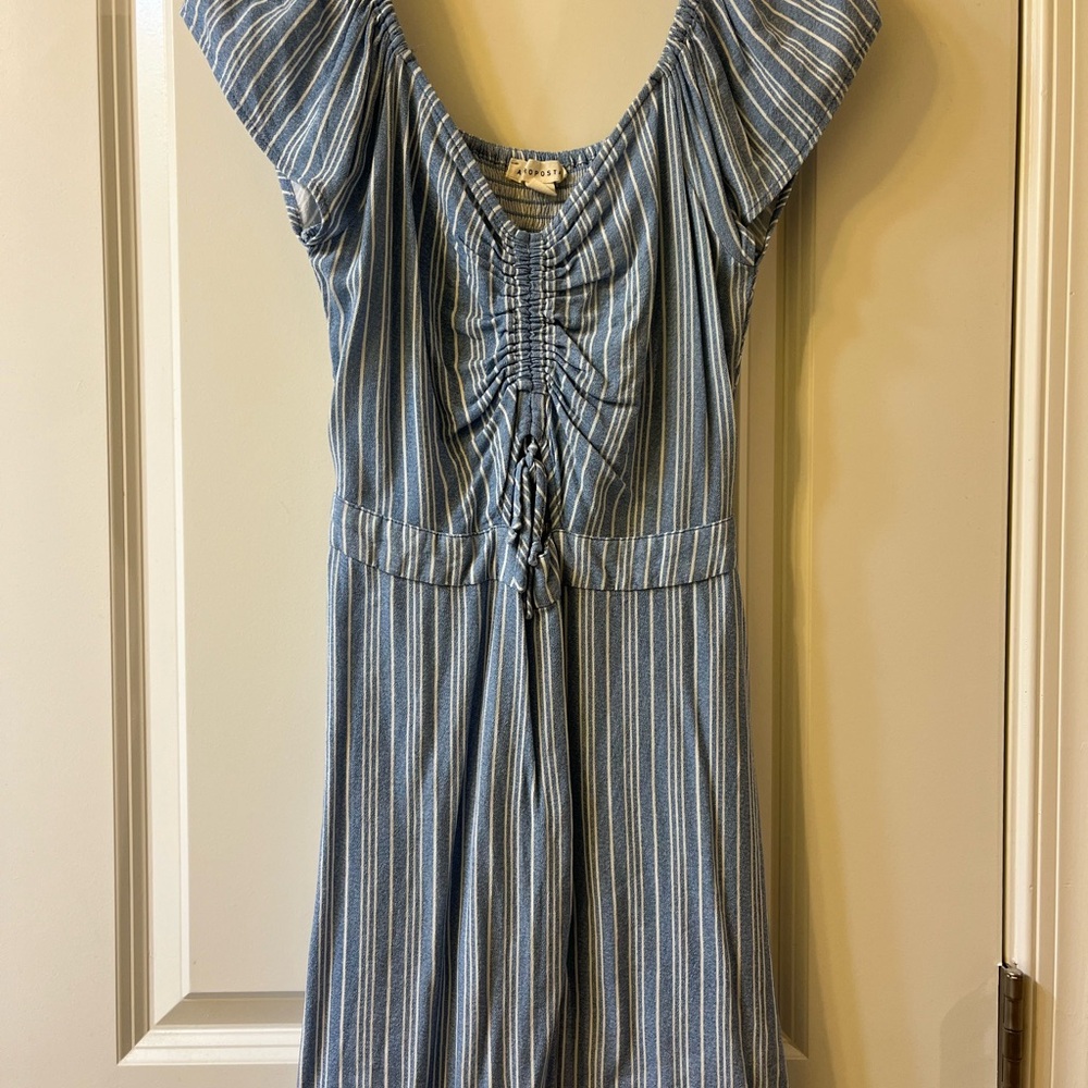 Aeropostale Blue Striped Mini Dress